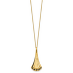Leslie's 14K w/Black Enamel Polished Fancy w/1.25in ext. Necklace - Image 2