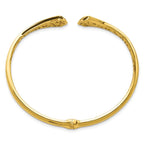 Leslie's 14K w/Black Enamel Polished Fancy Hinged Cuff Bangle - Image 2