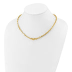 Leslie's 14K Polished Fancy Graduated Link Necklace - Image 3