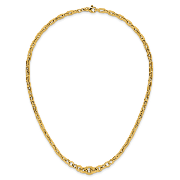 Leslie's 14K Polished Fancy Graduated Link Necklace - Image 4