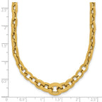 Leslie's 14K Polished Fancy Graduated Link Necklace - Image 5