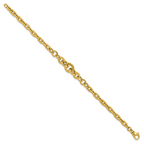 Leslie's 14K Polished Fancy Graduated Link Bracelet - Image 2
