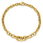 Leslie's 14K Polished Fancy Graduated Link Bracelet - Image 4