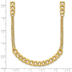 Leslie's 14K Polished/Dia-cut Fancy Link w/2in ext. Necklace - Image 5