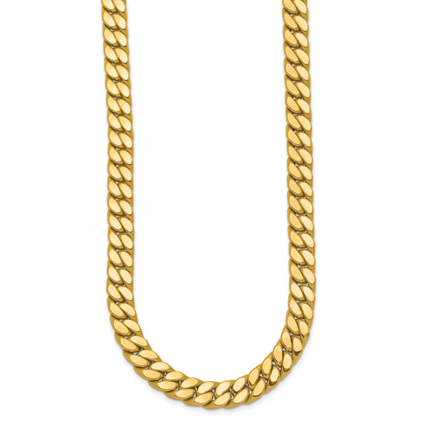 Leslie's 14K Two-tone CZ Polished Fancy Curb Necklace - Image 2