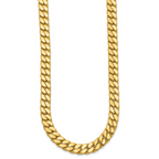 Leslie's 14K Two-tone CZ Polished Fancy Curb Necklace - Image 2