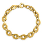 Leslie's 14K Polished and Grooved Fancy Link Bracelet - Image 4