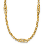 Leslie's 14K Polished Fancy Link Necklace