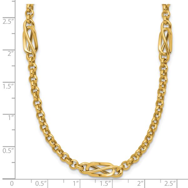 Leslie's 14K Polished Fancy Link Necklace - Image 5