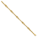Leslie's 14K Polished Fancy Link Bracelet - Image 2