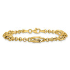 Leslie's 14K Polished Fancy Link Bracelet - Image 3