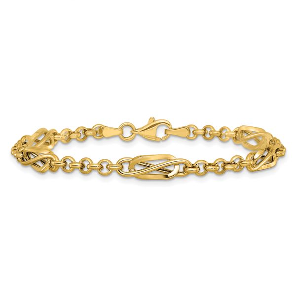 Leslie's 14K Polished Fancy Link Bracelet - Image 3