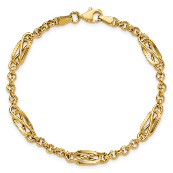 Leslie's 14K Polished Fancy Link Bracelet - Image 4