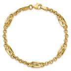 Leslie's 14K Polished Fancy Link Bracelet - Image 4