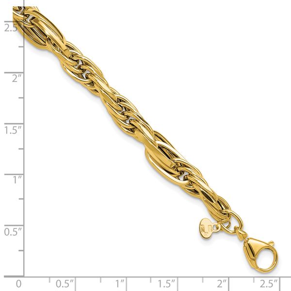 Leslie's 14K Polished Fancy Link Bracelet - Image 5