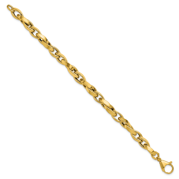 Leslie's 14K Polished Fancy Twisted Link Bracelet - Image 2