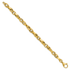 Leslie's 14K Polished Fancy Twisted Link Bracelet - Image 2