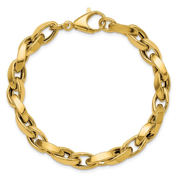 Leslie's 14K Polished Fancy Twisted Link Bracelet - Image 4
