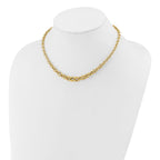 Leslie's 14K Polished Fancy Graduated Circle Link Necklace - Image 3