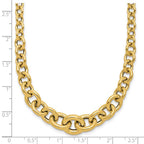 Leslie's 14K Polished Fancy Graduated Circle Link Necklace - Image 5