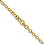 Leslie's 14K Polished Fancy Graduated Circle Link bracelet