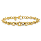 Leslie's 14K Polished Fancy Graduated Circle Link bracelet - Image 3