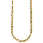Leslie's 14K Polished and Textured Fancy Link Necklace - Image 2