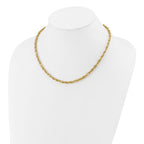 Leslie's 14K Polished and Textured Fancy Link Necklace - Image 3