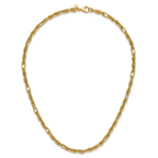 Leslie's 14K Polished and Textured Fancy Link Necklace - Image 4