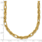 Leslie's 14K Polished and Textured Fancy Link Necklace - Image 5