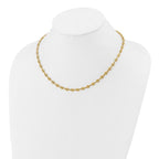 Leslie's 14K Polished Puffed Mariner Link Necklace - Image 3