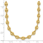 Leslie's 14K Polished Puffed Mariner Link Necklace - Image 4