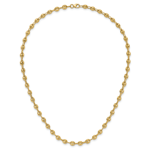 Leslie's 14K Polished Puffed Mariner Link Necklace - Image 5