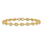 Leslie's 14K Polished Puffed Mariner Link Bracelet - Image 3