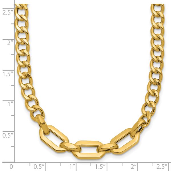 Leslie's 14K Polished Fancy Link Necklace - Image 5