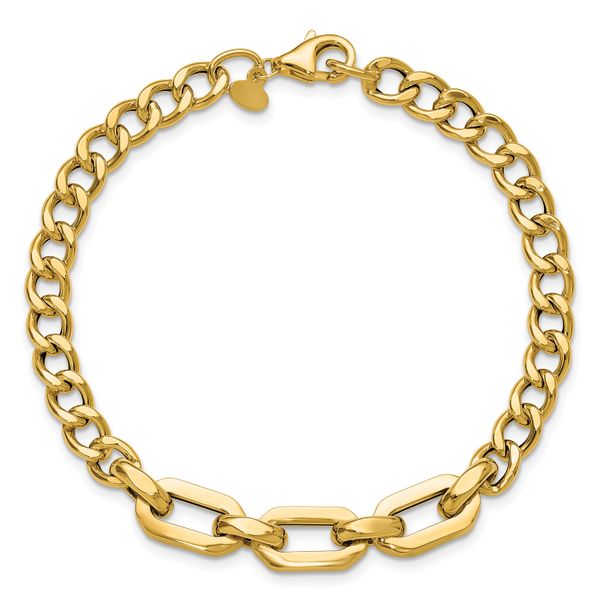 Leslie's 14K Polished Fancy Link Bracelet - Image 4