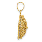 Leslie's 14K Two-tone Polished and Diamond-cut Fancy Pendant - Image 2