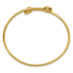 Leslie's 14K Polished Knot Flexible Bypass Bangle - Image 2