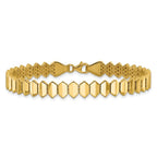 Leslie's 14K Polished Fancy Geometric Link Bracelet - Image 3