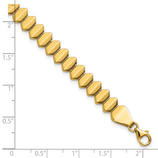 Leslie's 14K Polished Fancy Geometric Link Bracelet - Image 5