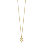 Leslie's 14K Polished Floral Pendant Necklace - Image 2