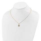 Leslie's 14K Polished Floral Pendant Necklace - Image 3
