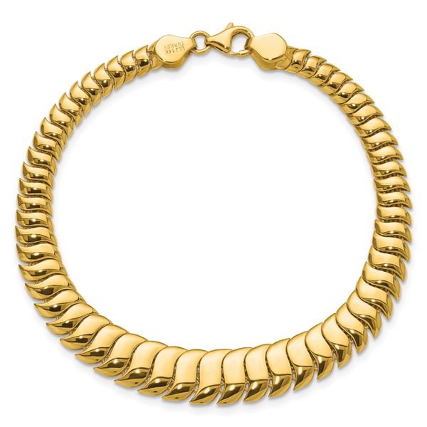 Leslie's 14K Polished Fancy Graduated Bracelet - Image 4