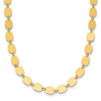 Leslie's 14K Polished Fancy Mirror Link Necklace
