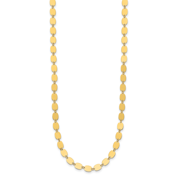 Leslie's 14K Polished Fancy Mirror Link Necklace - Image 2
