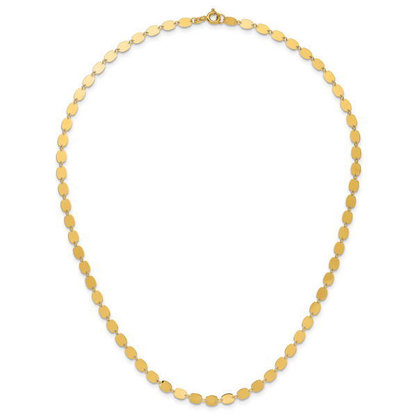 Leslie's 14K Polished Fancy Mirror Link Necklace - Image 4