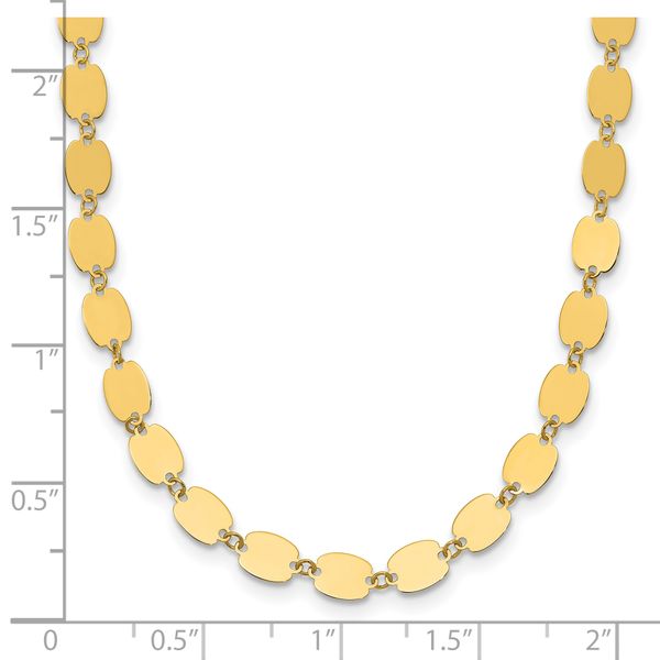 Leslie's 14K Polished Fancy Mirror Link Necklace - Image 5