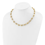 Leslie's 14K Polished Love Knot Fancy Paperclip Link Necklace - Image 3