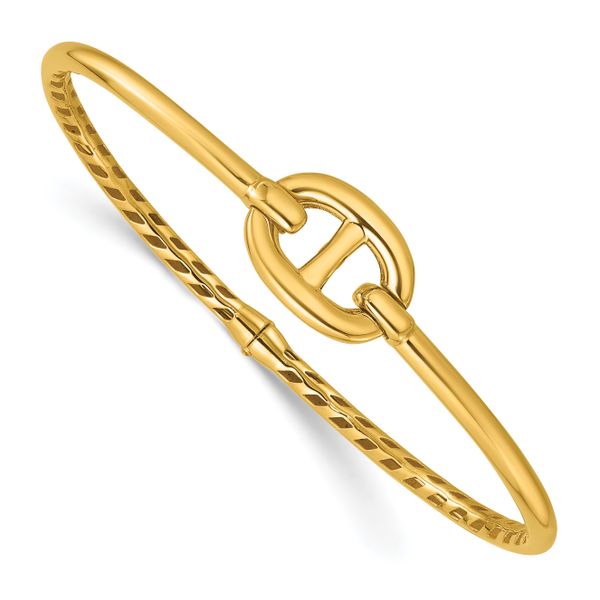 Leslie's 14K Polished Hinged Bangle