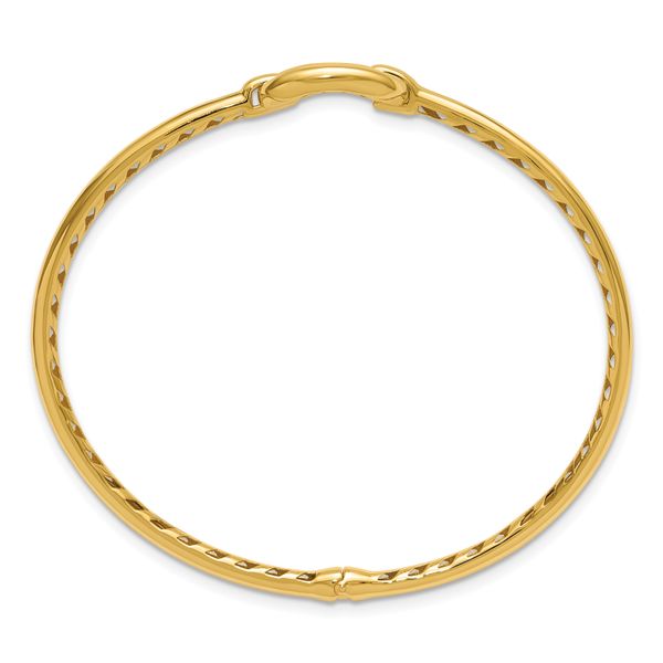 Leslie's 14K Polished Hinged Bangle - Image 2